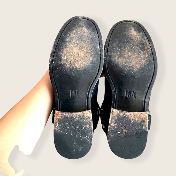 Frye Phillip Harness Short Leather Cute Ankle Boot - Picture 12 of 15